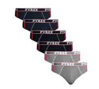 Moda Egidio Slip Uomo 6 Pz Assortiti PYREX Cotone Elasticizzato Art. 1000/3 (IT, Testo, M, Regular, Regular, 1000)