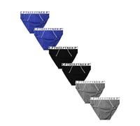 Moda Egidio Slip Uomo 6 Pz Assortiti PYREX Cotone Elasticizzato Art. 1000/3 (IT, Testo, M, Regular, Regular, 1003)