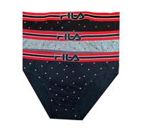 Moda Egidio Slip Uomo Fila Set 3 pz Cotone Elasticizzato Vari Modelli (IT, Testo, XL, Regular, Regular, 5080 Ass)