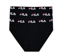 Moda Egidio Slip Uomo Fila Set 3 pz Cotone Elasticizzato Vari Modelli (IT, Testo, XL, Regular, Regular, 5233 Nero)