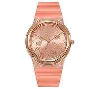 Moda elegante con orologio digitale orologio da donna cinturino in silicone quadrante cinturino, Arancione, One Size