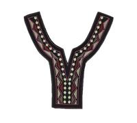 Moda fai da te cucito pizzo ricamo etnico vento poliestere solubile in acqua costume abbigliamento accessori accessori decorativi-style18 (1 pz) - Riferimento dimensioni immagine