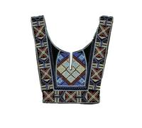Moda fai da te cucito pizzo ricamo etnico vento poliestere solubile in acqua costume abbigliamento accessori accessori decorativi-style3 (1 pz) - Riferimento dimensioni immagine