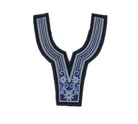 Moda fai da te cucito pizzo ricamo etnico vento poliestere solubile in acqua costume abbigliamento accessori accessori decorativi-style19 (1 pz) - Riferimento dimensioni immagine