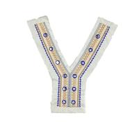 Moda fai da te cucito pizzo ricamo etnico vento poliestere solubile in acqua costume abbigliamento accessori accessori decorativi-style26 (1 pz) - Riferimento dimensioni immagine