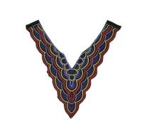 Moda fai da te cucito pizzo ricamo etnico vento poliestere solubile in acqua costume abbigliamento accessori accessori decorativi-style22 (1 pz) - Riferimento dimensioni immagine