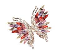 Moda Farfalla Spilla Gioielli Per Le Donne Abiti Cappelli Camicette Metallo Spilla Pin Accessorio Cristallo Accessori Da Sposa, Misura unica, come descritto