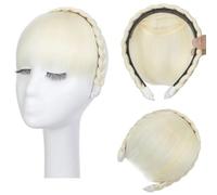 Moda Fascia for capelli con treccia, fascia for capelli con frangia sintetica e fermagli for capelli da indossare ogni giorno Per appuntamenti(613)