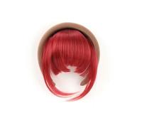 Moda Fascia staccabile for capelli sintetici con frangia finta, parrucche sintetiche con fascia for capelli e frangia Per appuntamenti(T27/30/4)