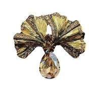 Moda Fascino Spilla Pin Moda Gingko Foglia Spilla Bella Distintivo Lega Texture Per Usura Quotidiana O Regalo Dare Vintage Ginkgoes Foglia, Taglia unica, come descritto