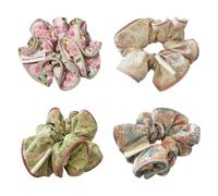 Moda Floreale Grande Intestino Dei Capelli Per Le Donne Coreano Coda di Cavallo Elastico Della Fascia Dei Capelli Copricapo Capelli S6O6