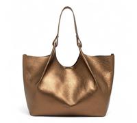 Gianni CHIARINI Pelle shopper borsa borsa a tracolla Dua Shopping Bag Toasted - T. Moro bronzo