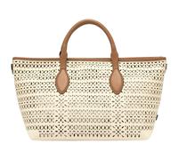 Moda Gianni Chiarini Borsa Mashup Donna Panna/Corda/Clay in Tessuto e Pelle