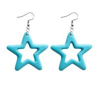 Moda Hollow Acrilico Stella Orecchini di Fascino Orecchini Pendenti Semplice Orecchino Del Pendente Del Partito Monili di Fascino