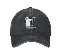 Moda in avanti Osservazioni di Gruppo Berretto da Baseball da Uomo Denim in difficoltà Copricapo Lavato Morte Scheletro Regalo da Viaggio all'aperto Cappello