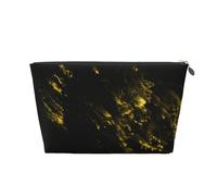 Moda in oro nero, Borsa da toilette Borsa per trucco Borsa per cosmetici Borsa da toilette da viaggio portatile