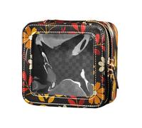 Moda Inverno Margherita Marigold Clear Makeup Bag per la borsa cosmetica Organizer Caso per Viaggio