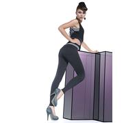 Moda Leggings Pantaloni Lunghi Soffice Opaco con Tasche Stretch 200den Sandra