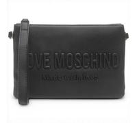 Moda Love Moschino Pochette Signature Love Donna Nero in Eco-pelle