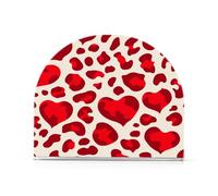 Moda luminoso amore rosso leopardo Natale acrilico portatovaglioli di carta per esterni, sala da pranzo autoportante portasciugamani di carta spray decorazione domestica per picnic bar rustico