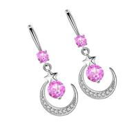 Moda Luna E Stella Orecchini Di Goccia Per Le Donne Monili Dell'orecchio Multifuntional Per Ogni Occasione Orecchini Pendenti Quotidiano Un, Misura unica, come descritto, come descritto