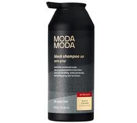 MODA MODA Shampoo per capelli grigio e nero | naturale depurazione dei vojacent Color Shampoo per capelli e cuoio capelluto | Anti-invecchiamento e volumizzante grigio riduce la rottura dei capelli