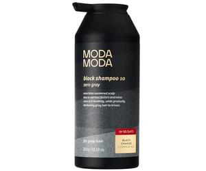 MODA MODA Shampoo per capelli grigio e nero | naturale depurazione dei vojacent Color Shampoo per capelli e cuoio capelluto | Anti-invecchiamento e volumizzante grigio riduce la rottura dei capelli
