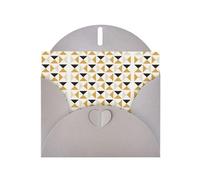 Moda Moderno Nero Bianco Oro Triangoli Stampa Vacanza Amore Fibbia Perla Carta Bulk Con Buste Saluto Thinking Of You Biglietti 4 X 6 pollici