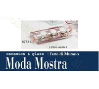 MODA MOSTRA L'ARTE DI MURANO CANDELIERE 3 POSTI DETTAGLI 99159