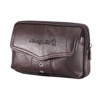 Moda Neutro Colore Solido Hasp Belt Bag Marsupio Telefono Sacchetto di Carta Pacchetto Frizione con Fiori, Caff, Taglia unica