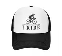 Moda Personalizzata I Ride Bike Trucker Cappello Adulto MTB Bicicletta Biker Ciclista Ciclismo Ciclismo Berretto da Baseball Regolabile Donna Uomo Outdoor Dad Hat