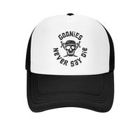 Moda Personalizzata Unisex Goonies Cranio Pirati Mai Dire Morire Cappello da Camionista Adulto Regolabile Berretto da Baseball Protezione Solare Trucker cap