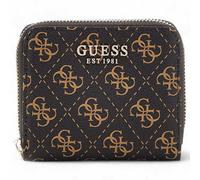GUESS Eco Erica SLG Small Zip Around Brown Logo