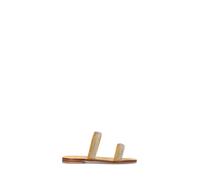 MODA POSITANO Ciabatta donna gialla in pelle 37