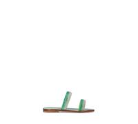 MODA POSITANO Ciabatta donna verde in pelle 38