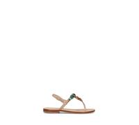 MODA POSITANO Sandalo donna beige in pelle 39