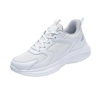 Moda Primavera ed Estate Uomini Scarpe Sportive Fondo Piatto Luce Tinta Unita Semplice Stile Casual No Show Sneaker Calzini Uomo, bianco, 7.5 UK 3X-Narrow