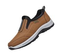 Moda Primavera ed Estate Uomo Scarpe Sportive Fondo Piatto Leggero Mesh Traspirante Confortevole Tinta unita Caratteristiche semplici: Scarpe di moda per gli uomini Casual, Marrone, 44 EU