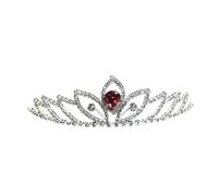 Moda Principessa Diademi E Corone Fascia For Bambini Ragazze Amante Nuziale Prom Corona Accessori For Feste Di Matrimonio Gioielli For Capelli Delicato Confortevole(Red)