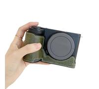 Moda PU Pelle Mezza Copertura Della Borsa Custodia Per ZVE10 II Ideale Per Viaggi Blogger E Gli Appassionati di Fotografia Protezione Della Macchina Fotografica
