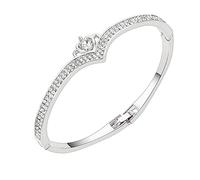 Moda Ragazza Popolare Oro Rosa Bracciale Anello Europa E Gli Stati Moda A Forma Di Cuore Encrusted Corona Bracciale Versione Coreana Della Vigilanza Nuotatori, Misura unica, Metallo, Nessuna pietra