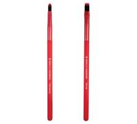 MODA Royal & Langnickel EZGlam Duo Luscious Lips - Set di 2 pennelli da trucco con labbra a punta e labbra piatte, rosso
