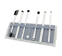 MODA Royal & Langnickel - Set di 7 pennelli da trucco per occhi belli da viaggio, con custodia, include pennelli per ombreggiatura angolare, sfumatura per pieghe, ombretto, smoky eye, eyeliner per