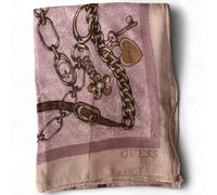Moda Sciarpa GUESS Donna Multicolore Rosa - AW5351VIS03ROS