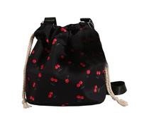 Moda Secchio Borsa Per Le Donne Girl Borsa A Tracolla Crossbody Borsa Donne Borsa Da Spiaggia Ciliegia Modello Borsa Messenger Borsa