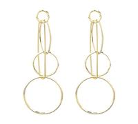 Moda Semplice Cava Geometrica Rotonda ciondola Gli Orecchini per Le Donne Lungo ciondola Gli Orecchini Dichiarazione dei monili della Festa Nuziale all'Ingrosso Practical Treatment