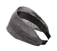 Moda Solido Seta Semplice Hairband Donne Capelli Testa Cerchio Ragazze Fascia per Capelli Sottile Delle Donne, Argento, Taglia unica