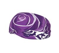 Moda sport decorativo fascia YYHWHJDE belle rose viola modello fasce per uomini e donne