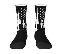 Moda Sportive Running Calzini Ar 15 2nd Amendment G-un Rights Calze Uomo Antiscivolo Calzini Sportivi per Correre Outdoor Yoga 40cm