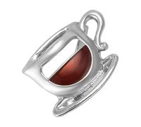 Moda Statement Cava Lega Tazza Di Caffè Spilla Pin Leggero Elegante Badge Accessori Per Vestiti Borsa Tazza Di Caffè Spilla, Taglia unica, come descritto